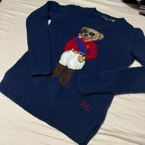 Ralph lauren polo bear cashmere sweater size xs (women)use like new 65$ (shop